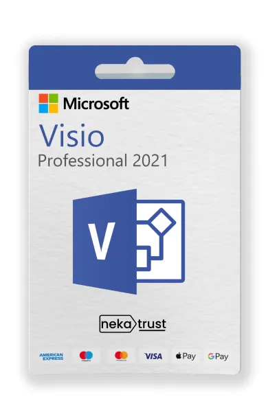 Microsoft Visio 2021 lisans paketi, mor M365 entegrasyon tasarımıyla