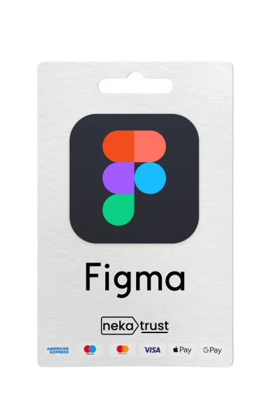 Figma Pro 2 yıllık erişim kart görseli, çoklu renkli Figma marka logosuyla