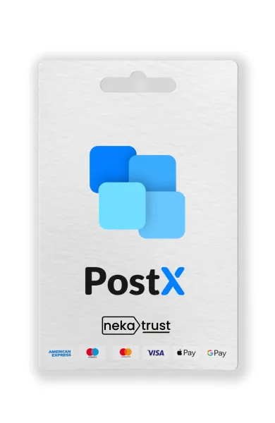 PostX Pro WordPress eklentisi ömür boyu lisans kapağı, koyu mavi blok ikonlarıyla